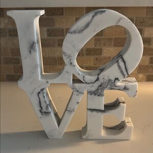 Marble LOVE Decorative Sculpture New!  ✨